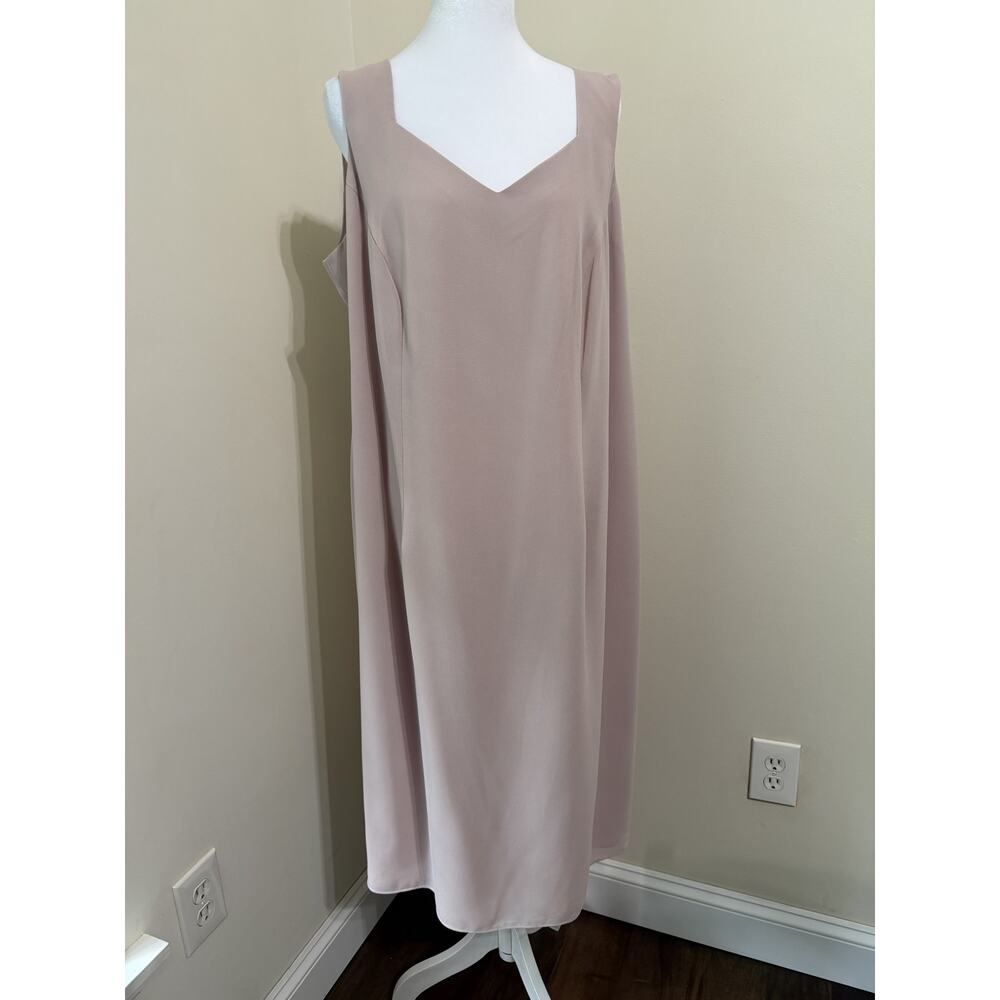 R&M Richards by Karen Kwong Dusty Rose Mid Length Occasion Dress 16W